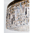 Lustra moderna cristal Aur 24k 12xE14/40W, Ring LU 2408/12/110 Gold Orion